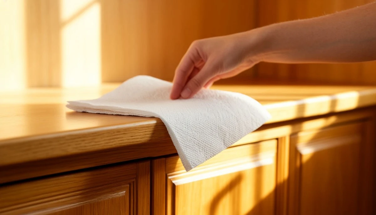 Proč zkušení hostitelé pokládají papírové utěrky na horní plochu kuchyňských skříněk