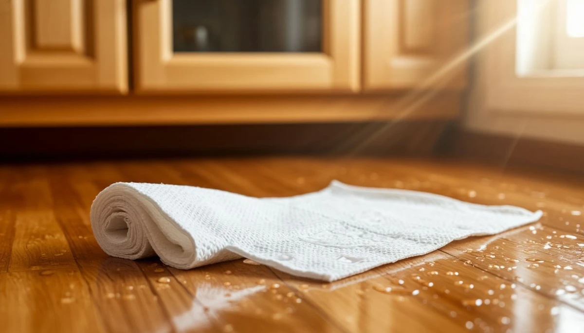 Proč zkušení majitelé bytů dávají kousek papírové utěrky na podlahu v kuchyni