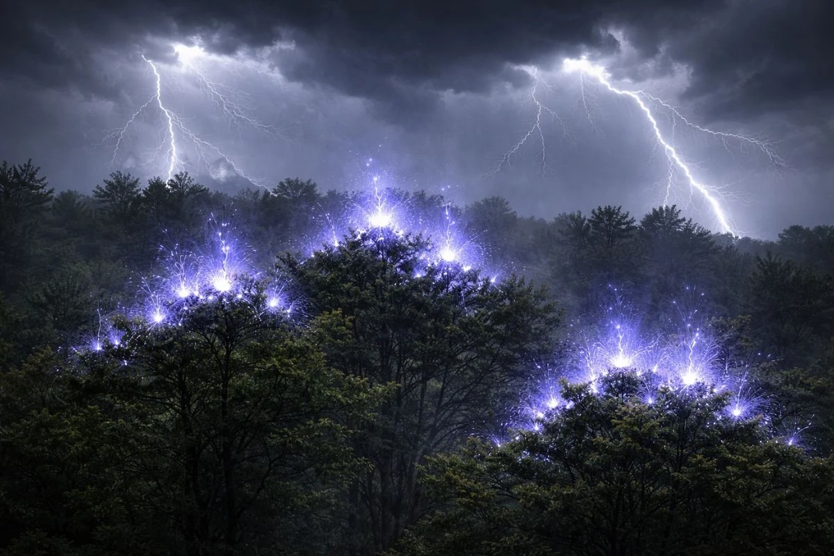 proczkusenimete-extra-1.webp Proč zkušení meteorologové při bouřce sledují špičky listů v korunách stromů - image 1