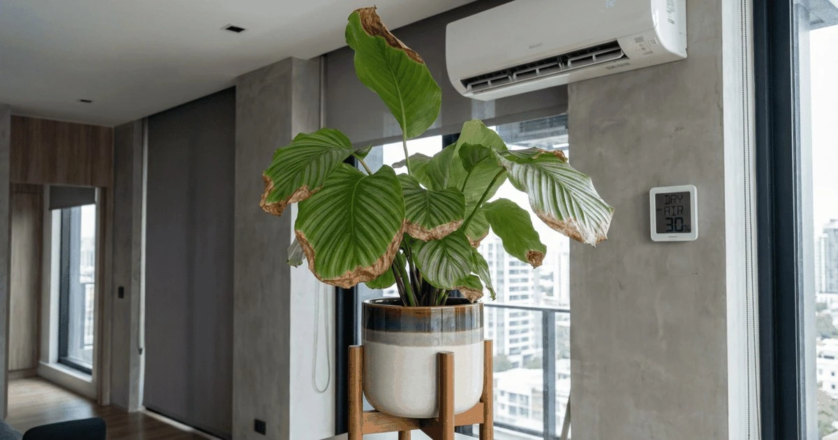 Proč mají pokojovky hnědé špičky listů: Polévání za to obvykle nemůže