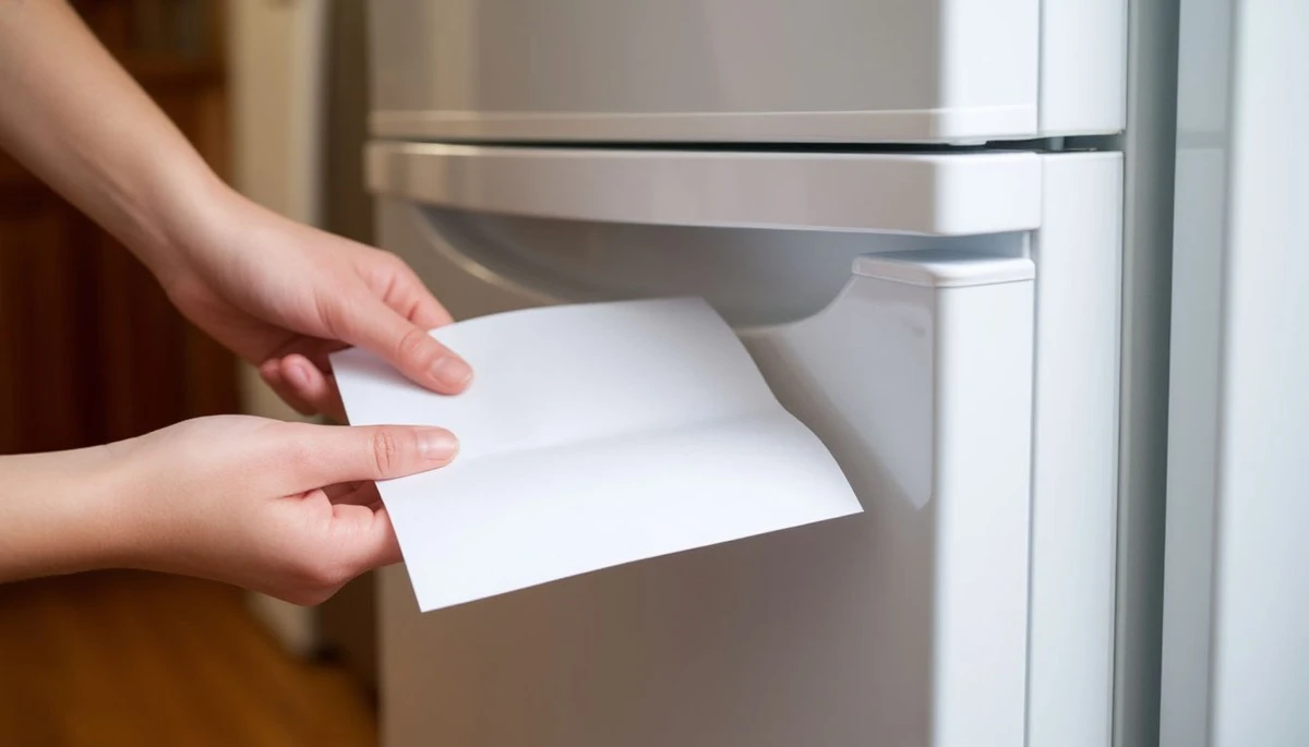 Proč zkušení elektrikáři dávají mezi dveře lednice list papíru