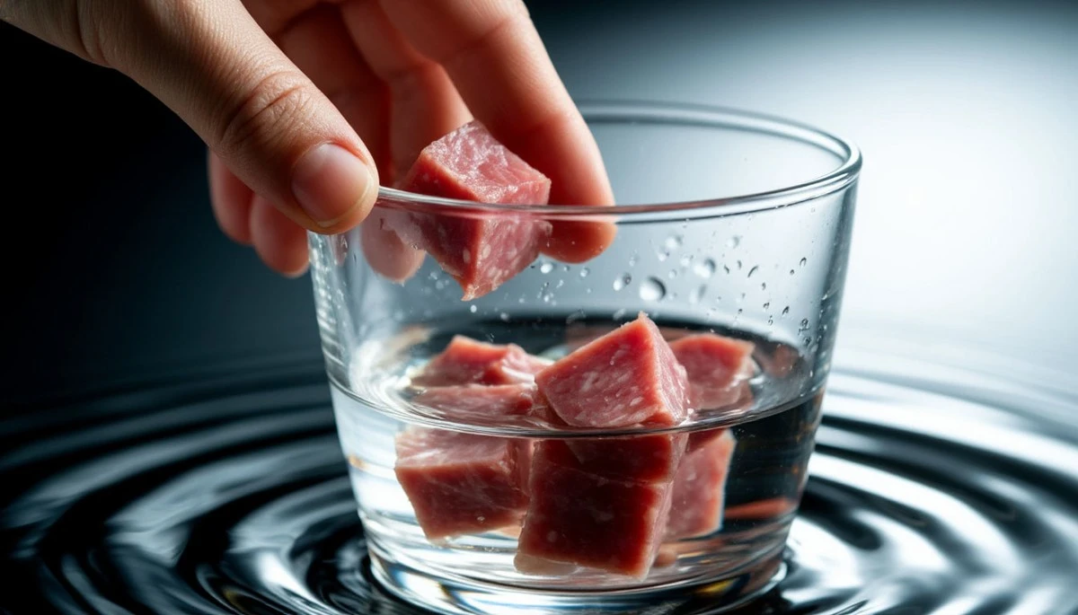 Proč zkušení kuchaři dávají kousek salámu do sklenice s vodou