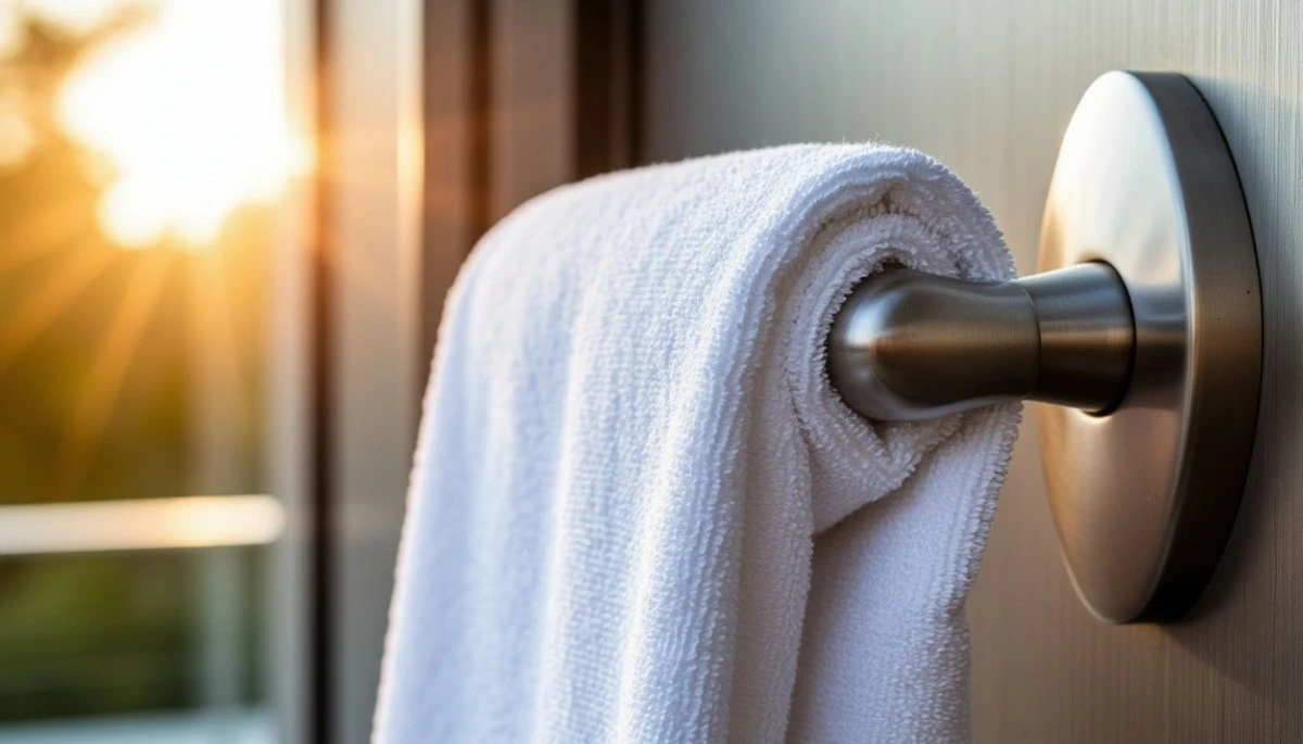 Proč zkušení lidé věší mokrý ručník na kliku dveří