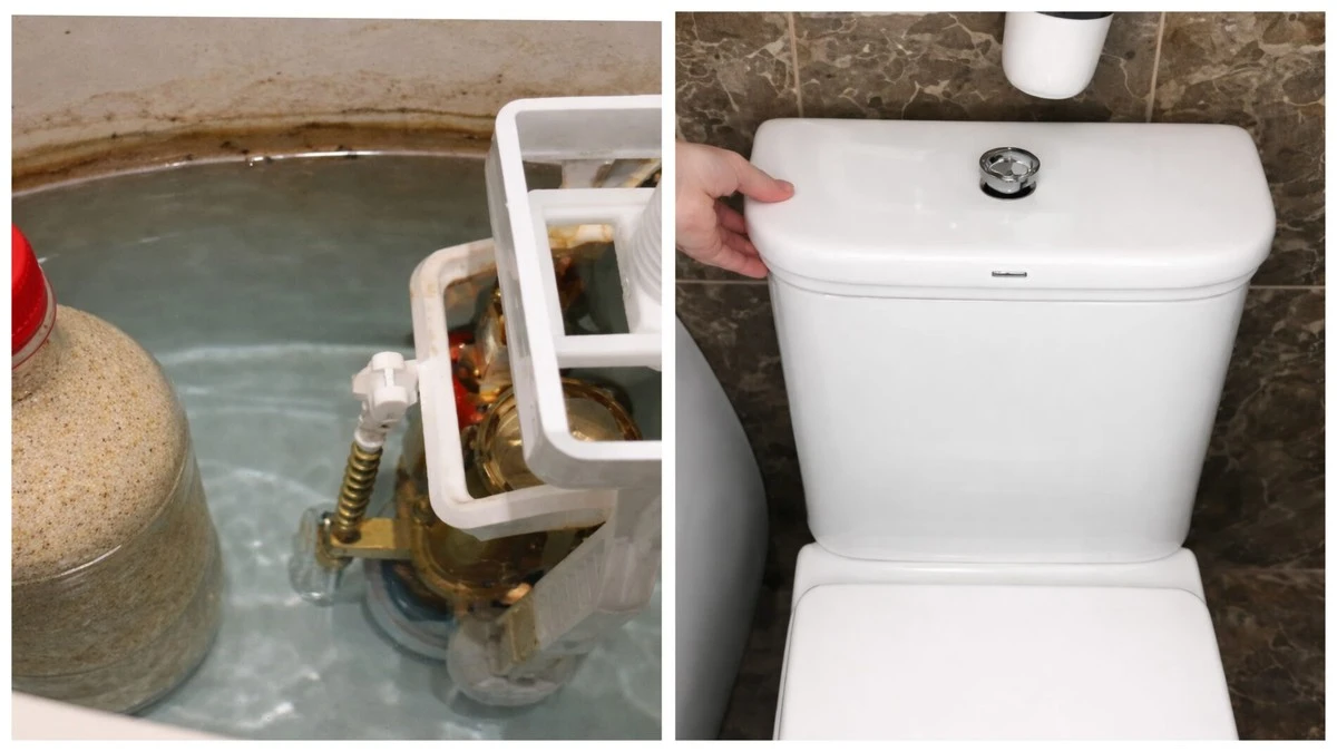 Litr písku v nádržce? Triк s PET lahví srazí účty za vodu o 30 %