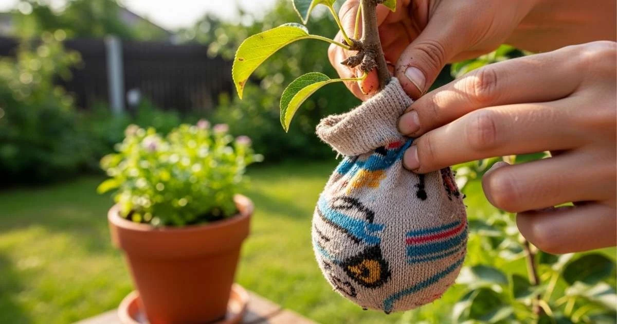Proč zkušení zahradníci navlékají staré ponožky na dozrávající rajčata