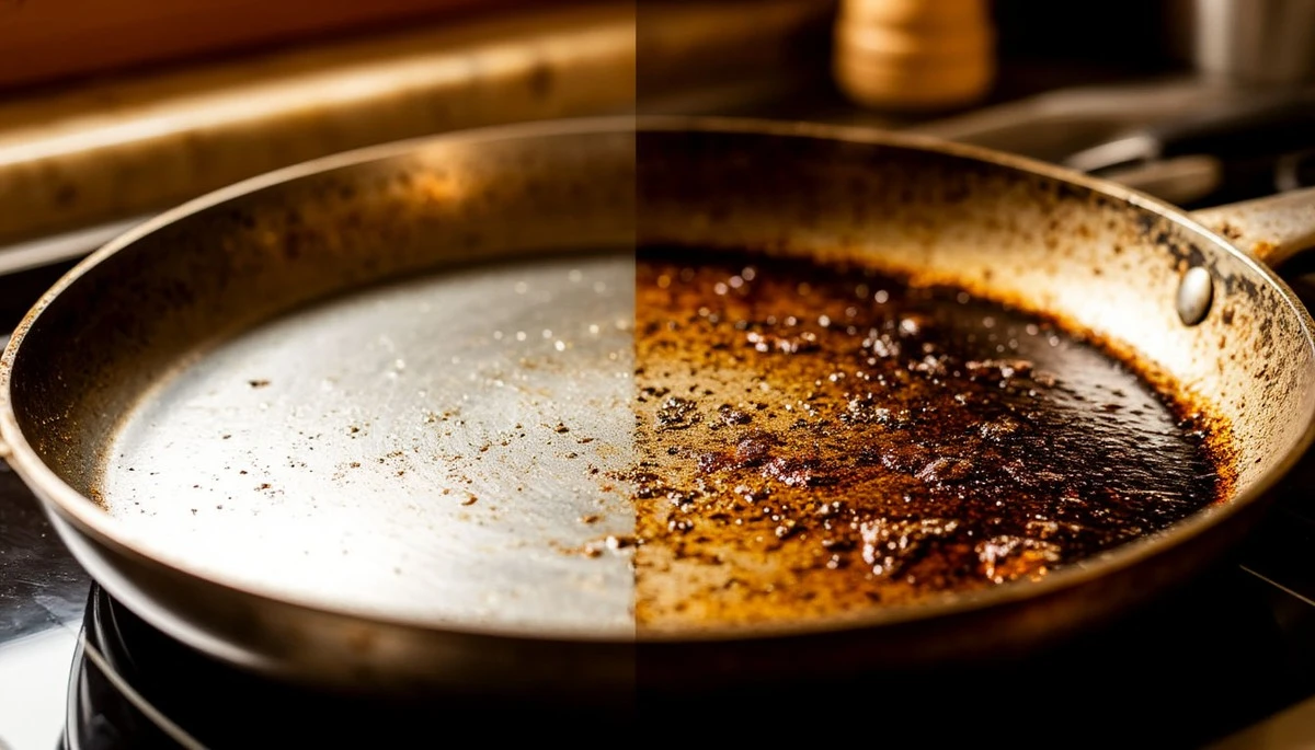 Proč zkušení kuchaři sypou dvě lžíce sody na připálenou pánev