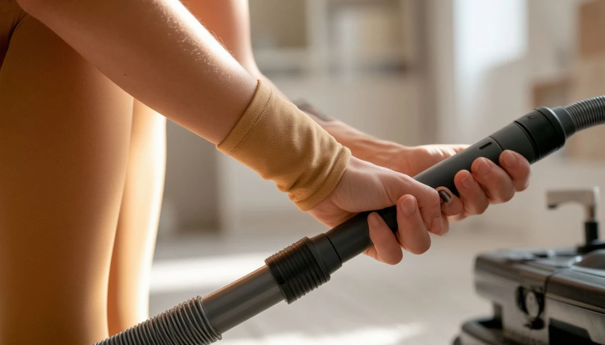 Proč zkušení opraváři doporučují navléknout starou silonku na hubici vysavače