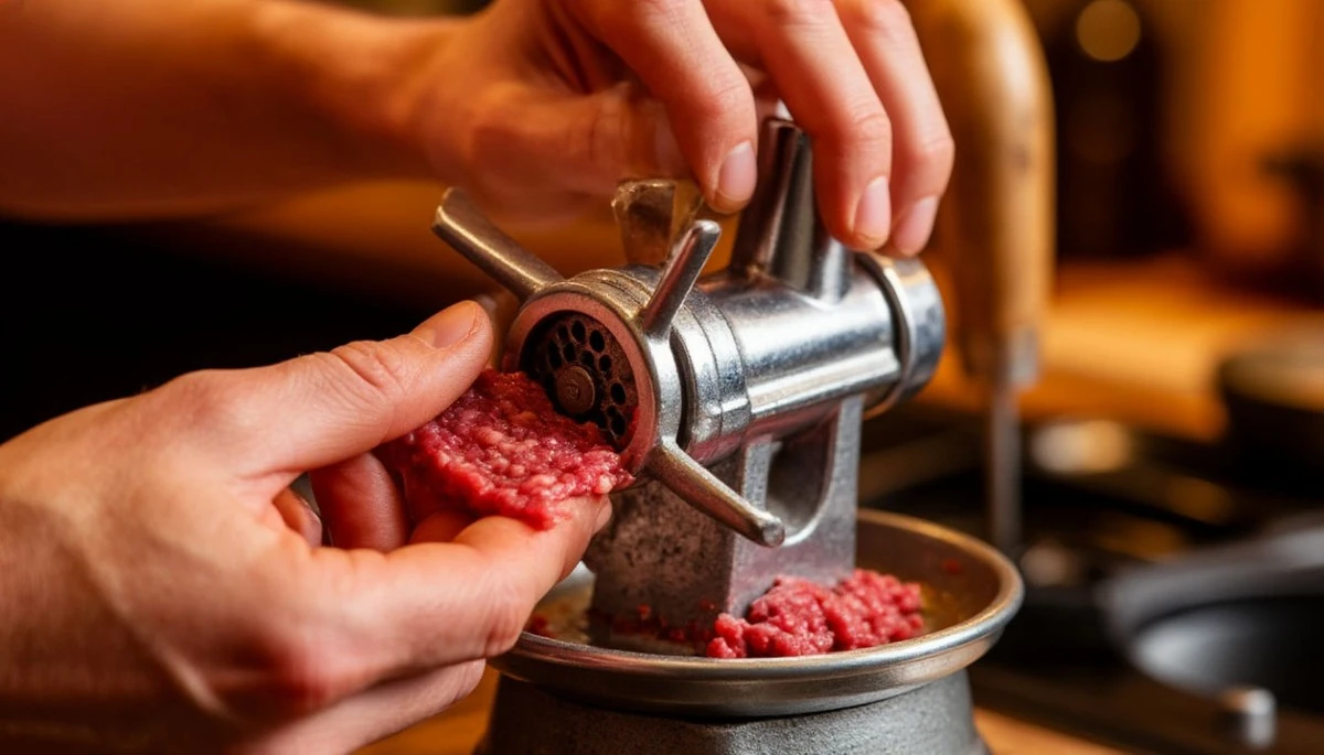 Proč zkušení řezníci dávají pod nůž mlýnku malou podložku