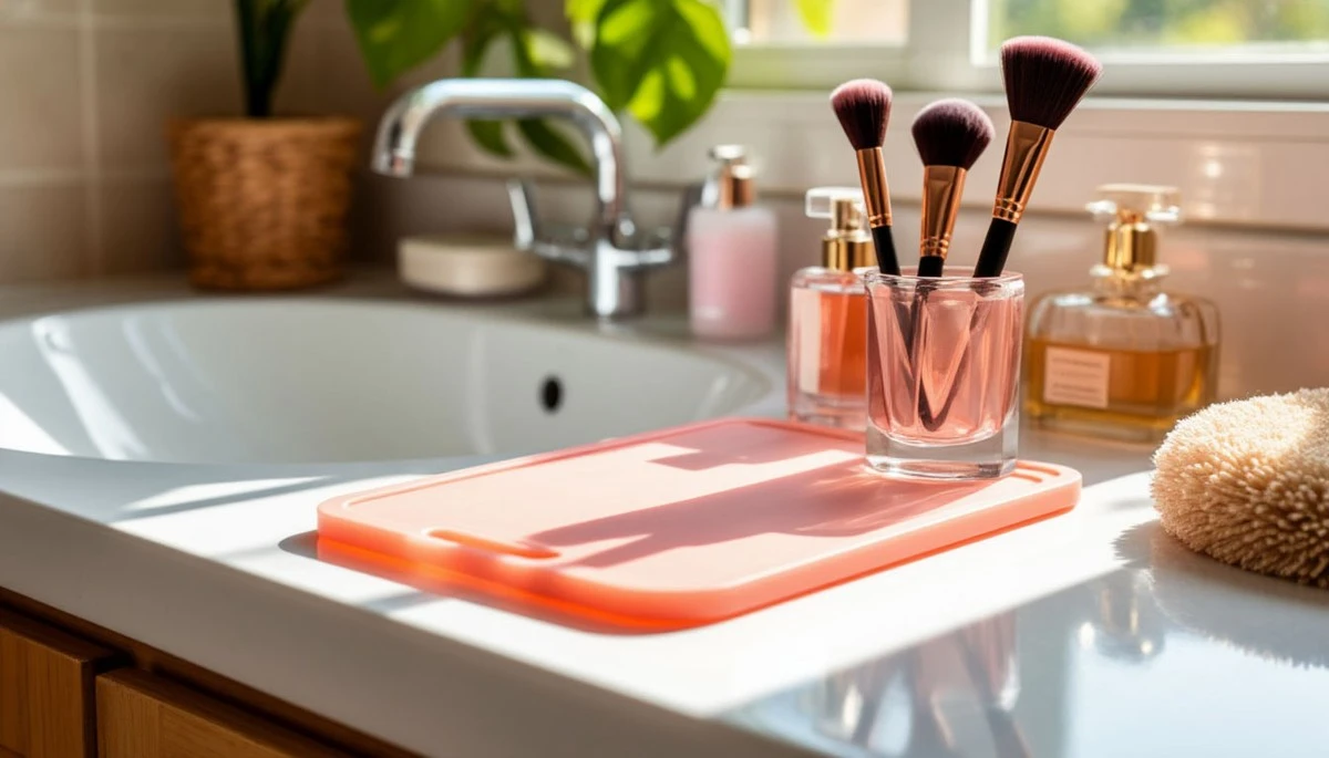 Proč zkušení nájemníci dávají kuchyňské prkénko přes umyvadlo v koupelně