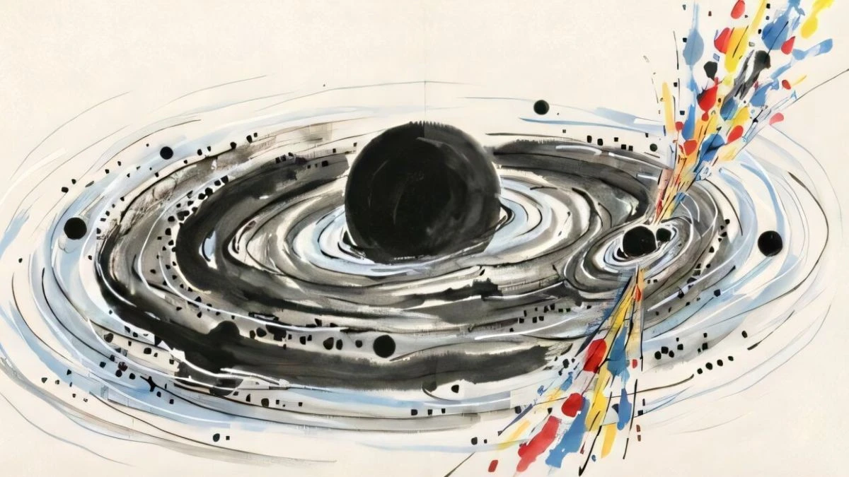 Proč srážka dvou černých děr poprvé v historii zářila