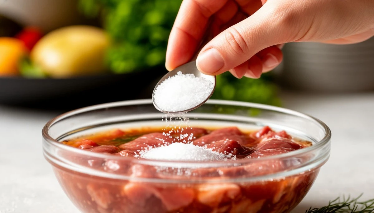 Proč zkušení kuchaři sypou dvě lžíce soli do vlažné vody při rozmrazování masa